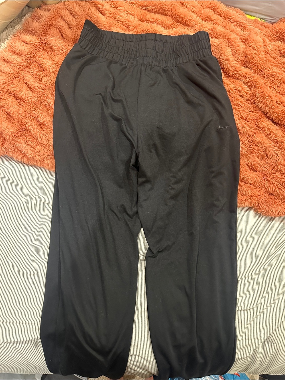 Nike Kids Black Athletic Joggers with Elastic Waistband